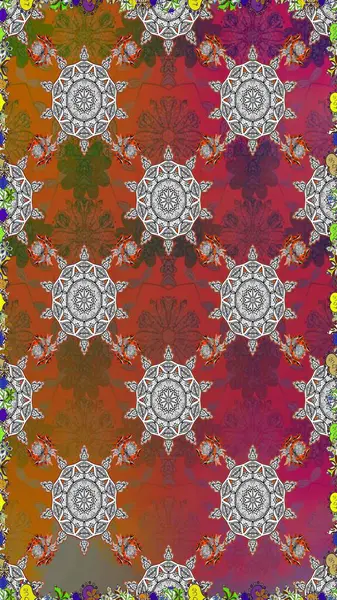 Kahverengi renkli çiçeklerle kusursuz çiçek deseni. Suluboya tarzında kahverengi renkte çiçekler.