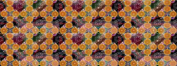 Turuncu renkli çiçekler. Renkli Bahar Teması eskiz kalıbı. Düz Çiçek Elementleri Tasarımı. Raster illüstrasyonunda çiçek deseni çizimi.