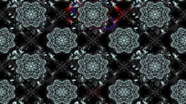 Raster. Düz Çiçek Elementleri Tasarımı. Renkli Bahar Teması çizim şablonu.