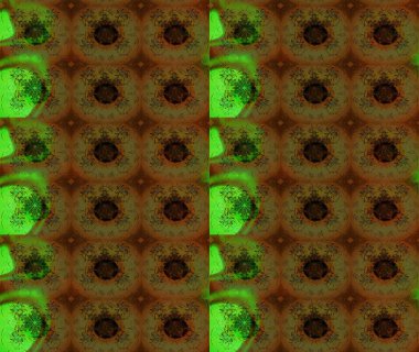 Kahverengi renkte kahverengi papatya deseni. Kahverengi renklerde. Raster illüstrasyonu.