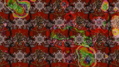 Bahar mevsimi. Raster güzel bir çiçek deseni çizmiş. Tatil havası. Nazik romantik baskı.