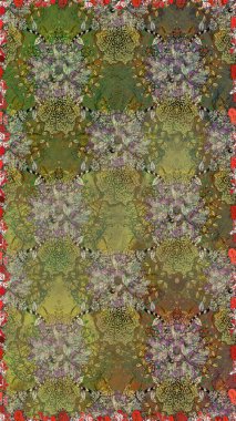 Küçük renkli çiçekler. Çiçekli bahar çiçekleri. Küçük çiçekte güzel bir desen. Kusursuz. Moda baskıları için zarif bir şablon. Motley illüstrasyonu.