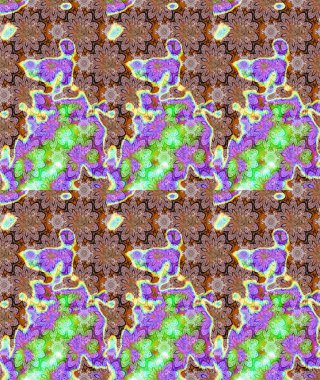 Motley illüstrasyonu. Küçük çiçekte güzel bir desen. Çiçekli bahar çiçekleri. Moda baskıları için zarif bir şablon. Küçük renkli çiçekler..