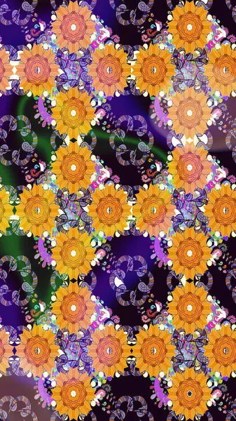 Düğün davetiyeleri için çiçek deseni, tebrik kartları, hatıra defteri, baskı, hediye paketi, imalat. Düzenlenebilir. Sulu renkli sarı çiçekli zarif çizim deseni, tasarım elementleri..