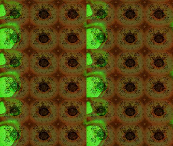 Kahverengi renkte kahverengi papatya deseni. Kahverengi renklerde. Raster illüstrasyonu.