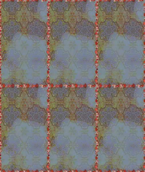 Sevimli çiçek raster deseni. Düz çiçek öğeleri tasarım. Moda kumaş deseni. Yaz tema Dikişsiz desen arka plan rengi.