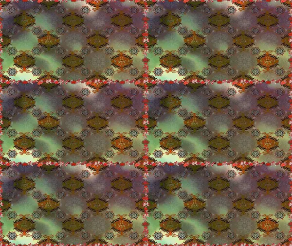 Tebrik kartı geçmişi, boyama kitabı, arkaplan ve tekstil için kullanılabilir. Raster Henna tarzı. Sınır Kızılderili çiçekli paisley patten. Kusursuz süs izi. Etnik Mandala havlusu.