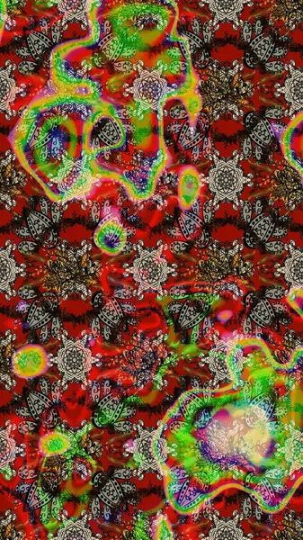 Çiçekler kırmızı, kahverengi ve gri renklerde. Düz Çiçek Elementleri Tasarımı. Raster illüstrasyonundaki çiçek desenli çizim. Renkli Bahar Teması çizim şablonu.