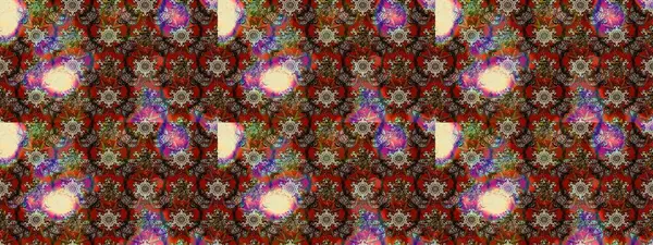 Renkli Bahar Teması eskiz kalıbı. Raster illüstrasyonundaki çiçek desenli çizim. Düz Çiçek Elementleri Tasarımı. Kahverengi renkte çiçekler.