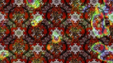 Vadinin çiçekleri kahverengi, kırmızı ve siyah renklerde. Çiçeksel çizim kalıbının çizimi.