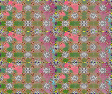 Raster güzel kumaş deseni. Soyut zerafet çiçek arka plan ile seamless modeli.