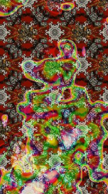 Eskiz arkaplan modeli. Raster illüstrasyonu. Suluboya, elle çizilmiş. Kahverengi yapraklı yabani çiçekler.