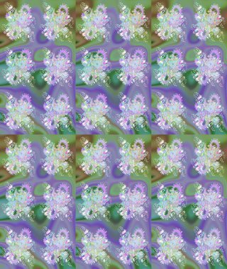 Varicoloneutral raster çizimi. Küçük çiçekteki sevimli çiçek deseni. Birçok nötr soyut çiçekli tropik çizim deseni.