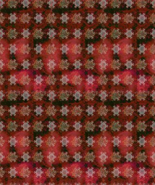 Anti-stres için soyut örnek sayfası. Kahverengi ve kırmızı renklerde. Raster illüstrasyonu.