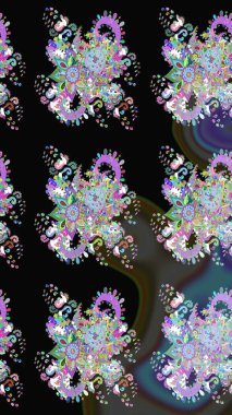 Çiçekleri, deniz kabukları, mandalaları ve suluboya efektleriyle donanma geçmişi. Eskiz modeli etnik tasarım. Yatak çarşafları, ceket, paket tasarımı, kumaş ve moda kavramları için tekstil baskısı.