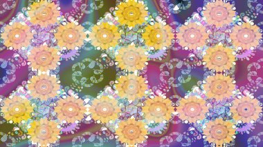 Güzel kumaş deseni. Raster illüstrasyonu. Küçük çiçekteki sevimli çiçek deseni. Güzel karalamalı çiçek deseni çiz..