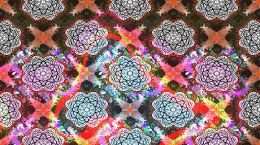 Tarafsız renklerde bahar çiçekleri. Raster çiçekleri klasik tarzda çizilmiş. Raster illüstrasyonu. Çiçekli yumuşak çizim deseni.