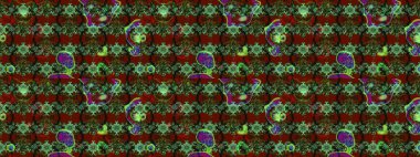 Küçük çiçekteki sevimli çiçek deseni. Robot resim. Raster illüstrasyonu.