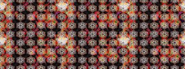 Çiçek desenli eskiz, darbeler, sıçramalar, yaz çiçekleri. Raster illüstrasyonu. Siyah renkte çiçekler.