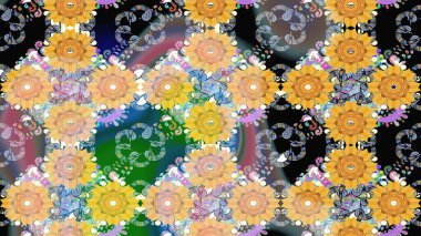 Küçük çiçekteki sevimli çiçek deseni. Bej renkte çiçekler.