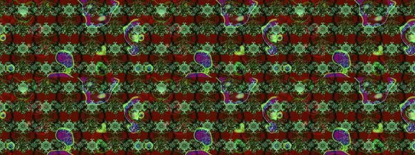 Küçük çiçekteki sevimli çiçek deseni. Robot resim. Raster illüstrasyonu.