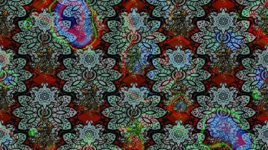 Eski usul. Raster. Tomurcukları çiçek olan sevimli bir çiçek deseni. Eskiz geçmişi. Raster illüstrasyonu. Kumaş, tekstil ve duvar kağıdı baskısı için..