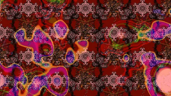 Eskiz arkaplan modeli. Raster - stok. Suluboya, elle çizilmiş. Vadinin çiçekleri kahverengi, kırmızı ve pembe renklerde.