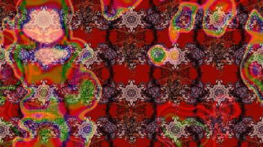 Çiçekli çiçek deseni, suluboya. Raster deseni. Küçük çiçekte güzel bir çiçek deseni..