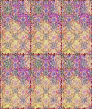 Tekstil, tebrik kartı, boyama kitabı, telefon kılıfı baskısı için kullanılabilir. Etnik Mandala süsü. Raster Henna dövme stili. Hint çiçekli desenli şal desenli..