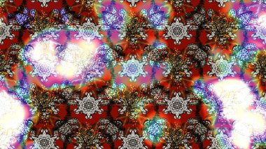 Tarafsız, kahverengi ve gri renklerde bahar çiçekleri. Raster illüstrasyonu. Çiçek ve yapraklı karalama şeklinde Raster çiçek deseni.