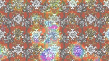 Gri, nötr ve bej renkli çiçekler. Raster illüstrasyonu. Küçük çiçekte sevimli çiçek deseni var..