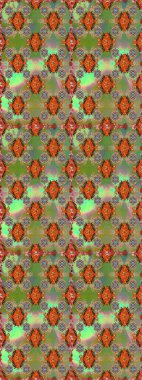 Modern stil dokusu. Çiçek desenli raster, yeşil ve kahverengi çizgi grafik deseni soyut raster arkaplan.