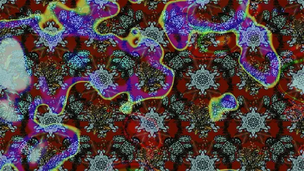 Kahverengi, mavi ve gri renkte çiçekler. Düz Çiçek Elementleri Tasarımı. Sevimli çiçek raster deseni. Renkli Bahar Teması çizim şablonu.