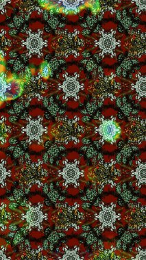 Küçük çiçekli şirin bir desen. Çiçek ve yapraklı çiçek deseni. Raster illüstrasyonu.