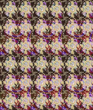 Bej renkli şirin çiçekler. Küçük çiçekli basit bir çiçek çizimi. Moda baskısı, albüm, ambalaj kağıdı ve duvar kağıdı için zarif dekoratif süslemeler. Raster illüstrasyonu.