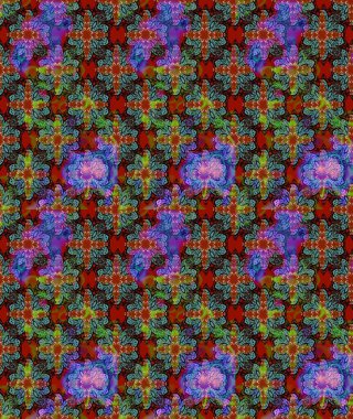 Tony 'nin kumaş kalıbını çiz. Raster illüstrasyonu. Modaya uygun kumaş deseni. Küçük çiçekte sevimli çiçek deseni var..