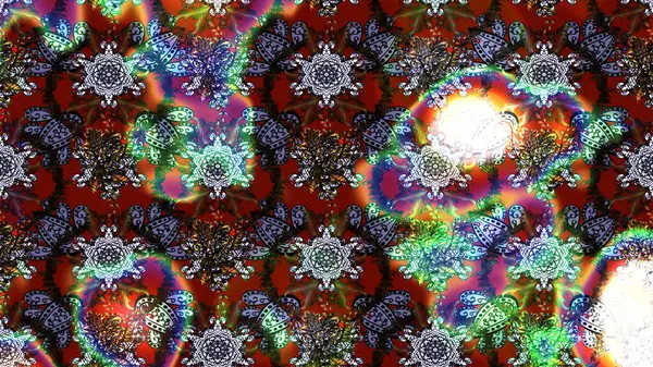 Raster çiçek desenli çiçek deseni, yapraklar, dekoratif elementler, sıçrama, lekeler, el çizimi kontur çizgileri ve Doodle çizim stili, grafik raster çizim çizimi.