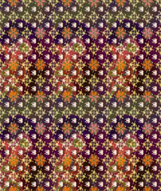 Tekstil, tebrik kartı, boyama kitabı, telefon kılıfı baskısı için kullanılabilir. Etnik Mandala süsü. Raster Henna dövme stili. Hint çiçekli desenli şal desenli..