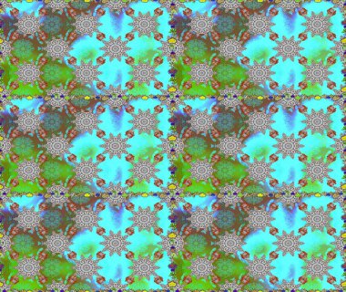 Çiçeklerle kusursuz desen. Mavi renkli çiçekler. Suluboya çizimi. El çizimi.