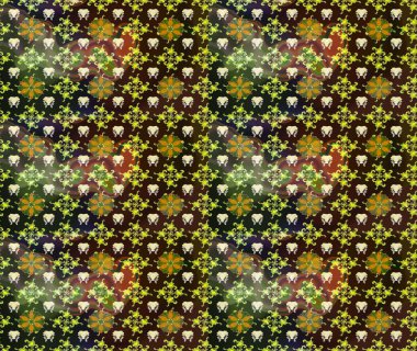 Eskiz Vintage Çiçek Deseni. Raster Kalça dokusu deseni.