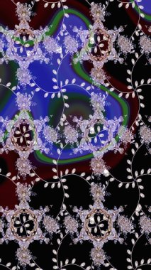 Raster suluboya çiçek deseni, narin çiçekler, siyah, nötr ve kahverengi çiçekler, tebrik kartı şablonu. Güzel kumaş deseni.