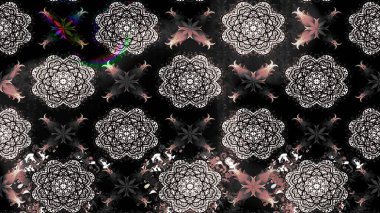 Renkli Bahar Teması eskiz kalıbı. Siyah renkli çiçekler. Çiçek desenli eskiz. Düz Çiçek Elementleri Tasarım Raster illüstrasyonu.