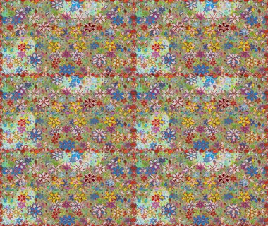 Kusursuz bir geçmişi var. Raster illüstrasyonu. Kumaş, tekstil, duvar kağıdı baskısı için. Raster. Tomurcukları çiçek olan sevimli bir çiçek deseni. Antika retro tarzı.