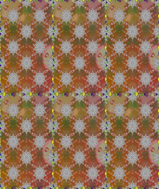 Halk tarzı. Modern çiçek arkaplanı. Parlak renkli çiçekleri ve kahverengi ve gri renkli yaprakları olan şaşırtıcı, pürüzsüz çiçek deseni. Moda baskıları için zarif bir şablon.