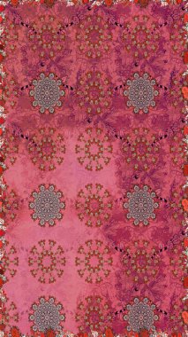 Beautiful fabric pattern. Raster illustration. Cute seamless floral print with spring flowers.