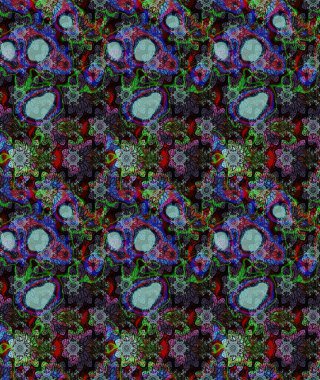 Siyah renklerde. 3D çiçekler, eskiz. Raster illüstrasyonu.