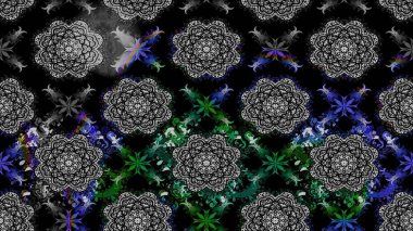 Siyah renkli çiçekler. Nazik, narin çiçek arkaplanı. Raster çiçek desenli ve çiçekli..