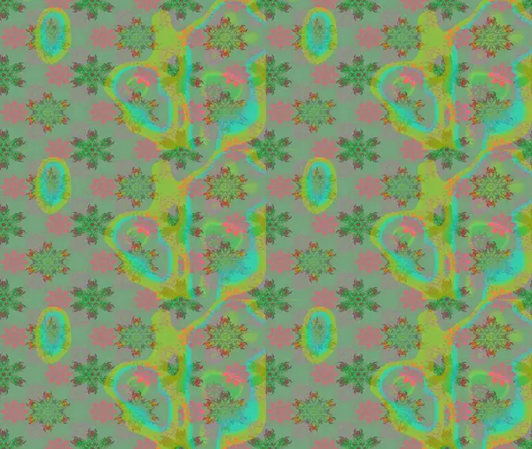 Raster illüstrasyonu. Tekstil veya kitap kapakları, imalat, duvar kağıtları, baskı, hediye paketi ve yapıştırma kitabı için çiçek eskizi geçmişi. Küçük ölçekli çiçeklerdeki basit sevimli desen.