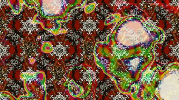 Raster illüstrasyonu. Kahverengi, gri ve kırmızı yapraklı yabani çiçekler. Eskiz arkaplan modeli. Suluboya, elle çizilmiş.