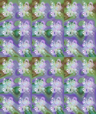 Varicoloneutral raster çizimi. Küçük çiçekteki sevimli çiçek deseni. Birçok nötr soyut çiçekli tropik çizim deseni.